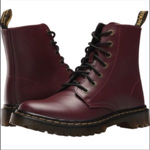 Dr. Martens 1460 Cherry Red Smooth Burgundy Boots